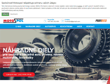 Tablet Screenshot of motospol.sk